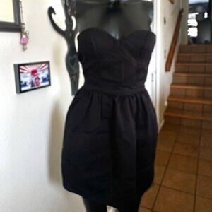 EUC Corset Strapless LBD  with Tulle Underskirt XXS Vintage 90s Y2K